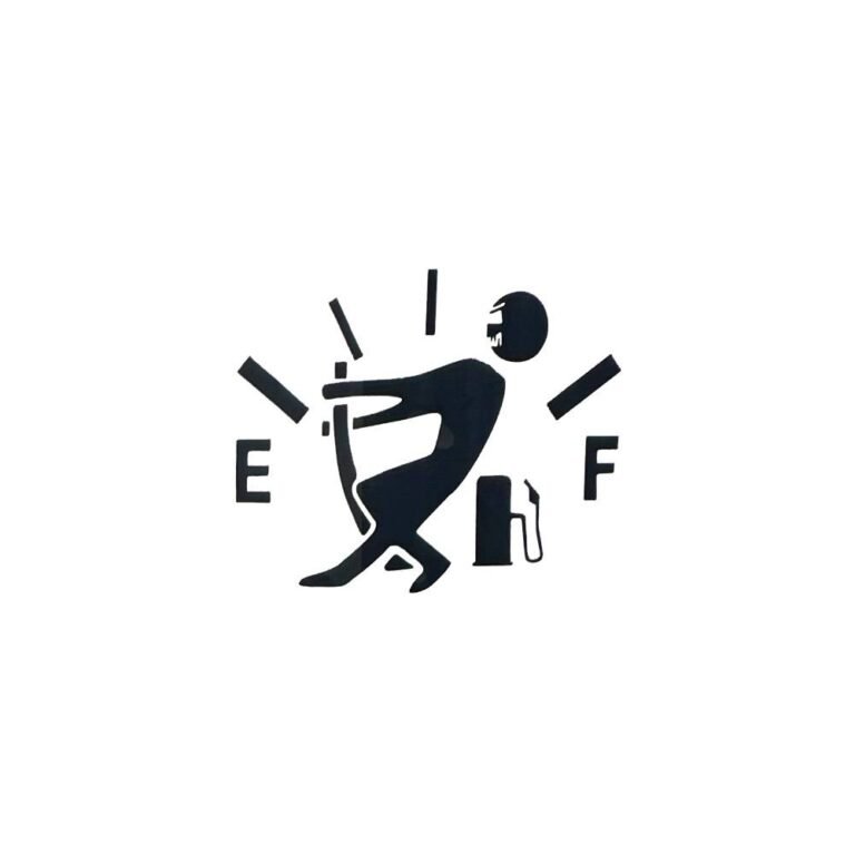 استيكر اسود البنزين