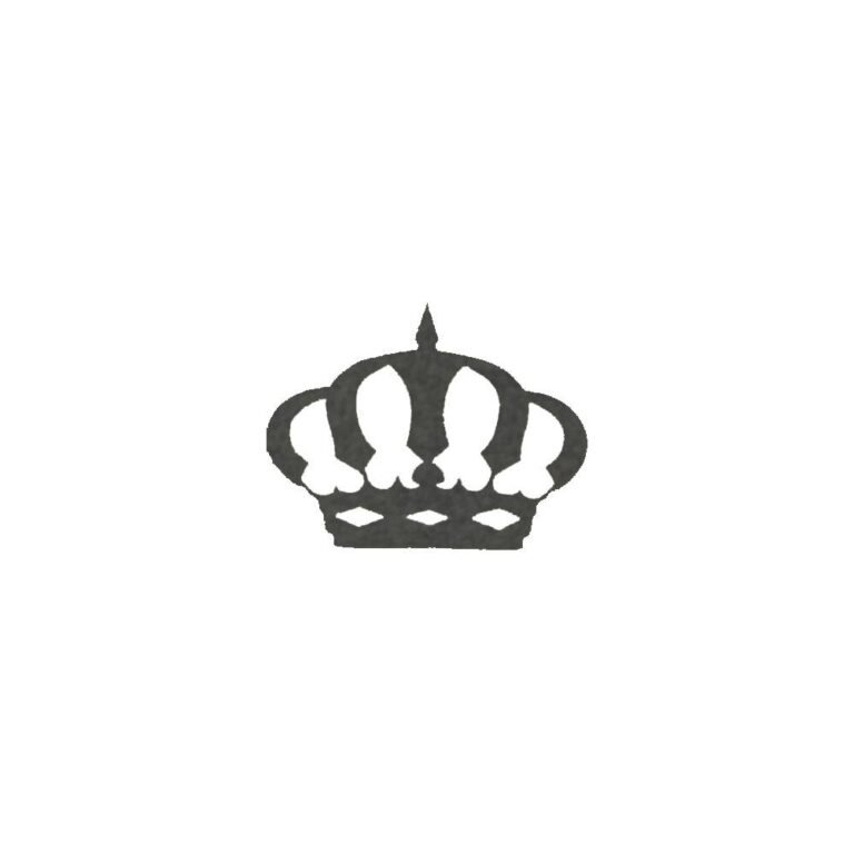 استيكر اسود تاج