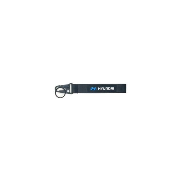 ميدالية مفاتيح تعليق قماش اسود هيونداي