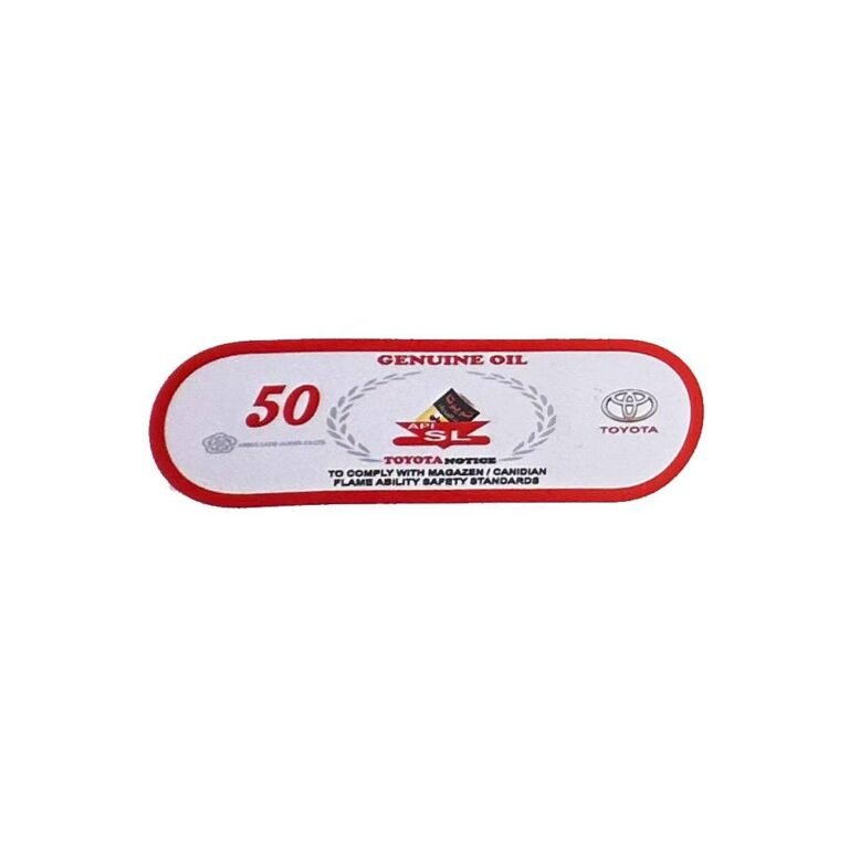 استيكر زيت تويوتا الاصلي 50
