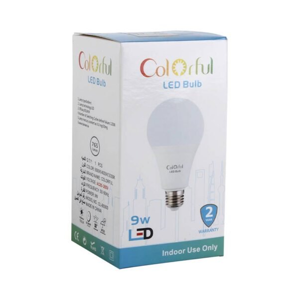 لمبة colorful 9 واط 220 فولت