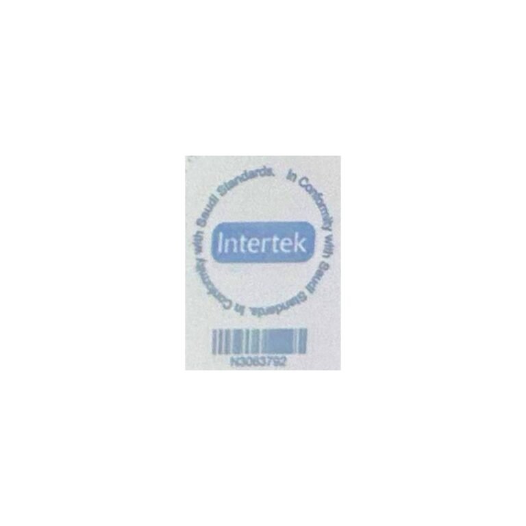 استيكر زجاج داخلي INTERTEK