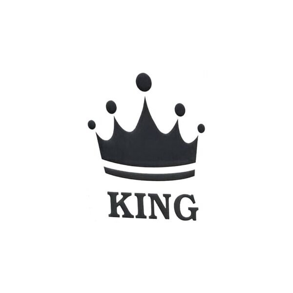 استيكر اسود تاج King