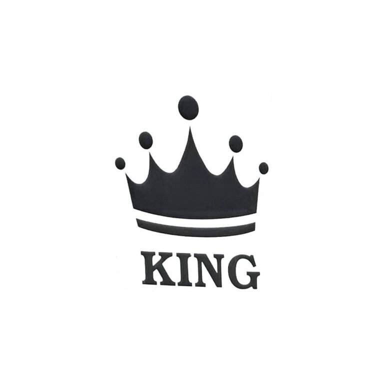 استيكر اسود تاج King