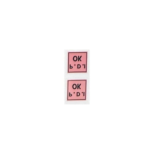 استيكر Ok b.D.I لون وردي