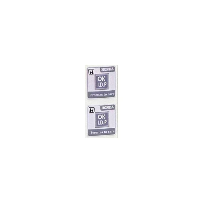 استيكر Ok I.D.P لون فضي هوندا