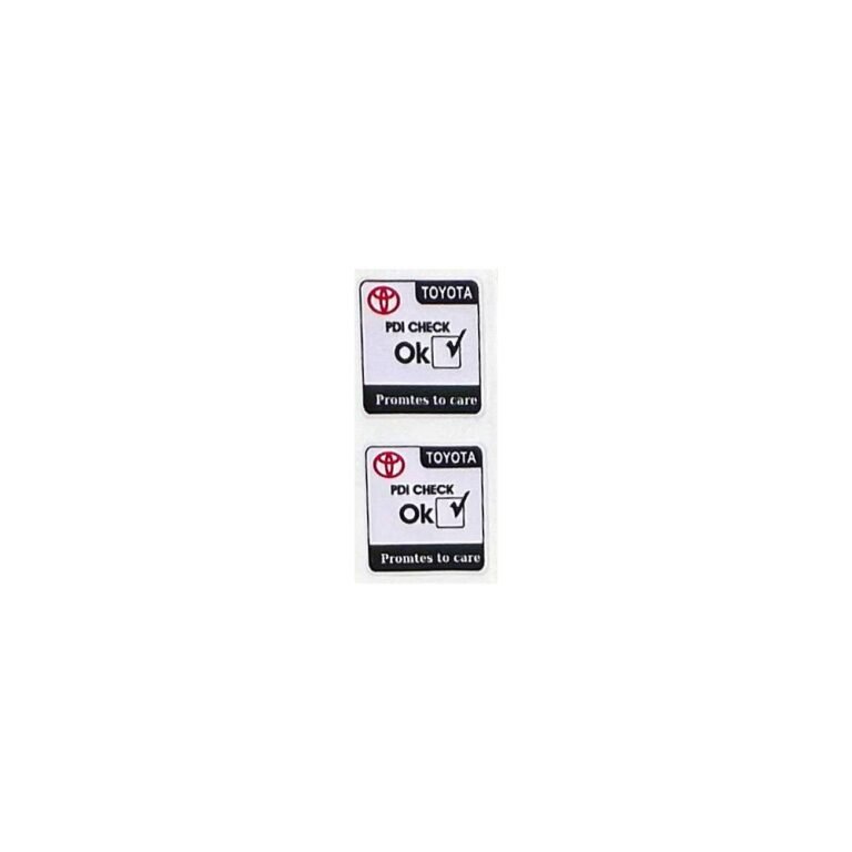 استيكر PDI CHECK OK لون اسود تويوتا