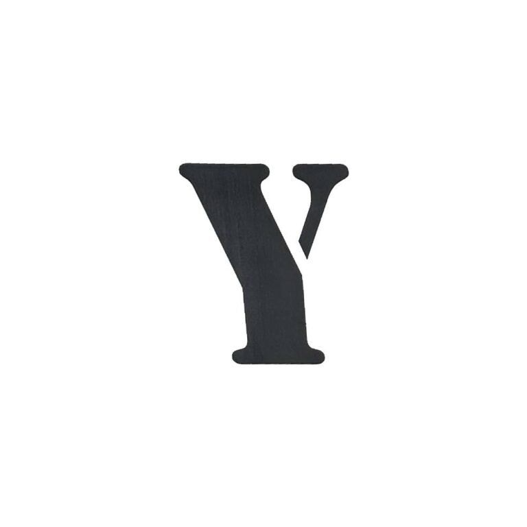 استيكر اسود حرف الـ Y